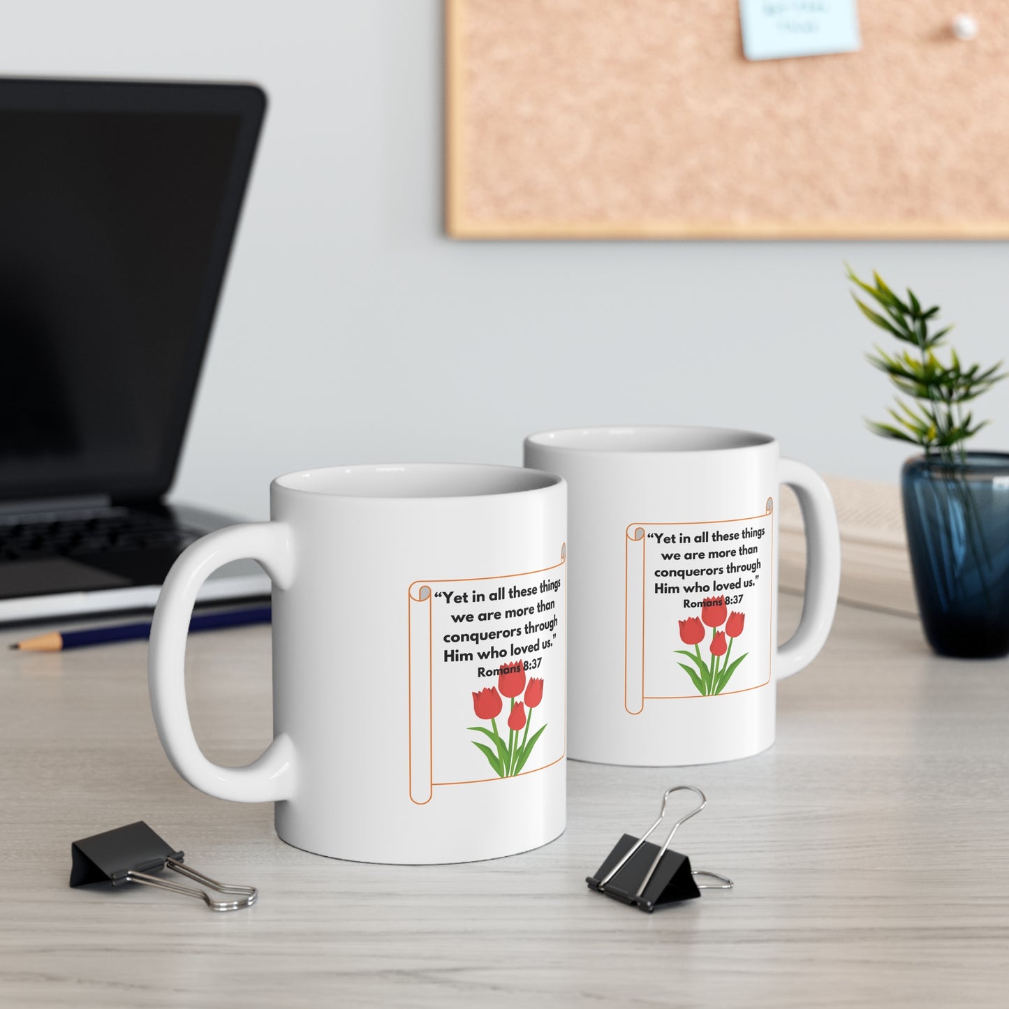 Coffee Cups - Scriptural Reminder of God's Love and Presence
