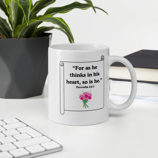 As a Person Thinks Mug