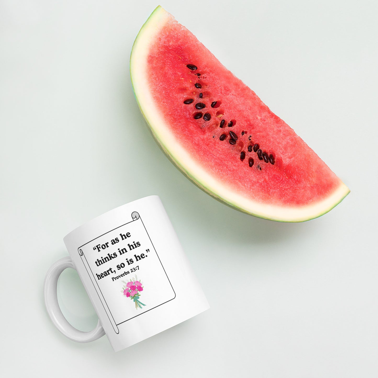 As a Person Thinks Mug